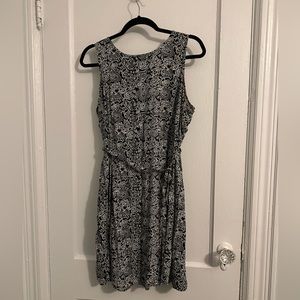 Old Navy Black Paisley Print A-Line Dress Size 2X
